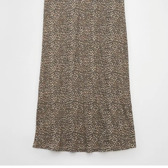 American Eagle Outfitters Leopard Print Maxi Pencil Skirt Casual - Picture 5 of 5
